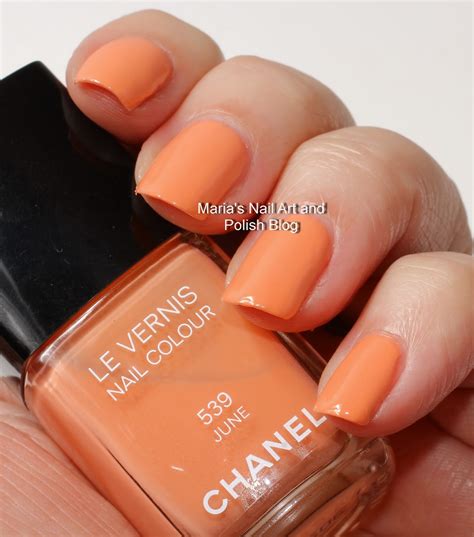 Chanel JUNE 539 Le Vernis Nail Colour Swatches and Review – 